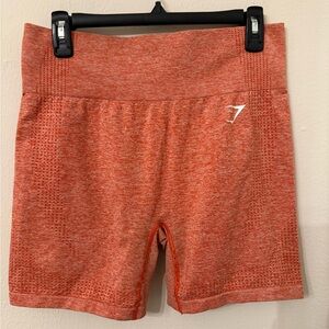Gymshark Women's Heathered Orange Bike Shorts